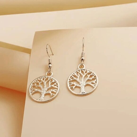 Tree Of Life Dangle Earrings - Picture 4 of 5